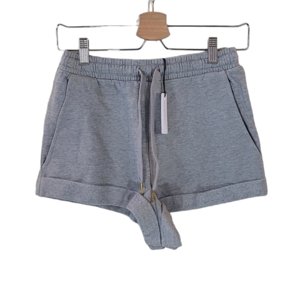 WeWoreWhat‎ Solid Heather Grey Pull On Sweat Short Size S